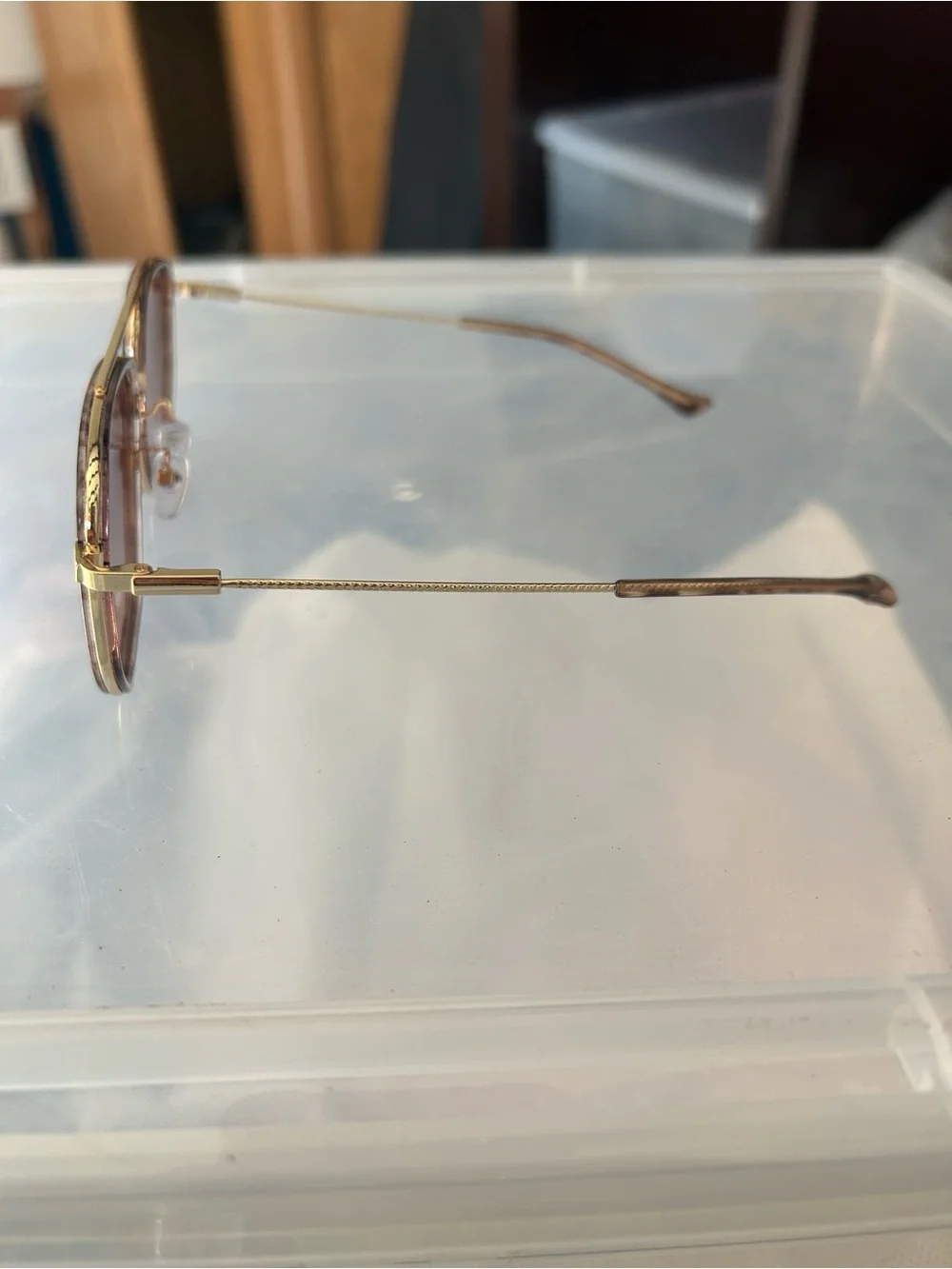 Fashion Brown Gradient Lens Square Sunglasses